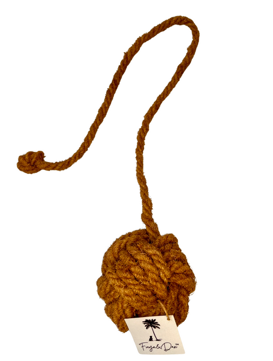 Natural Coconut Husk Fiber Ball on a String